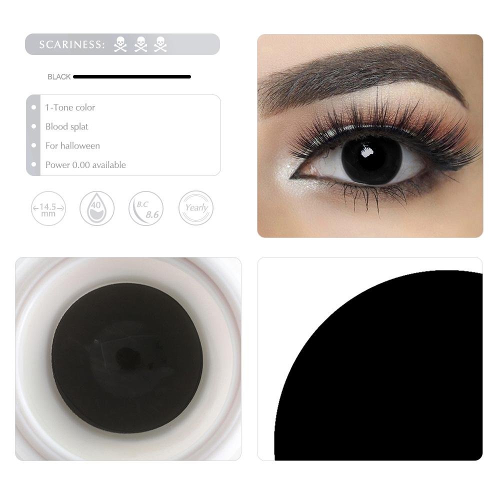 Blind Black Halloween Eyes - Uniieye