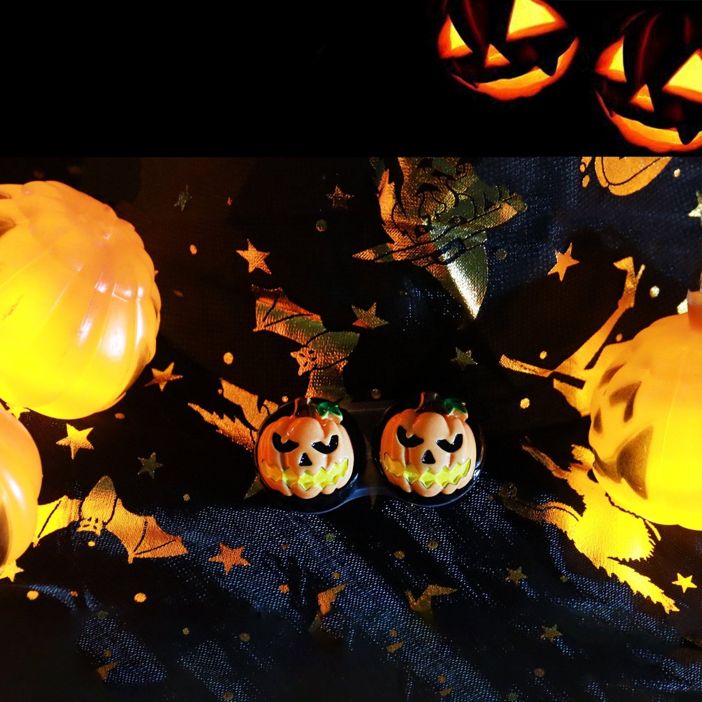 Crazy Halloween Pumpkin Light Lens Case - Uniieye