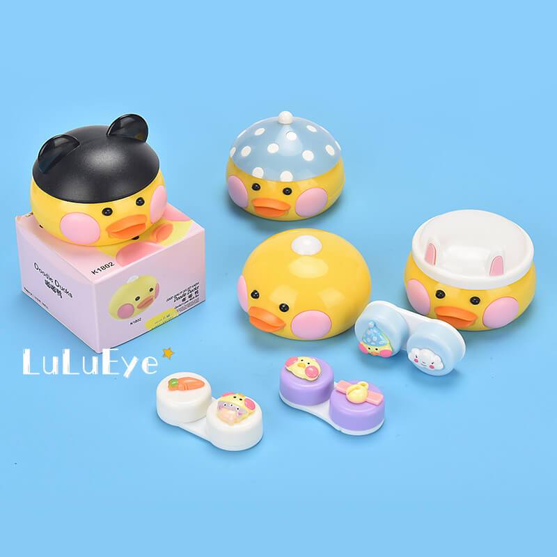 Cute Cartoon Duck Contact Lenses Case - Uniieye