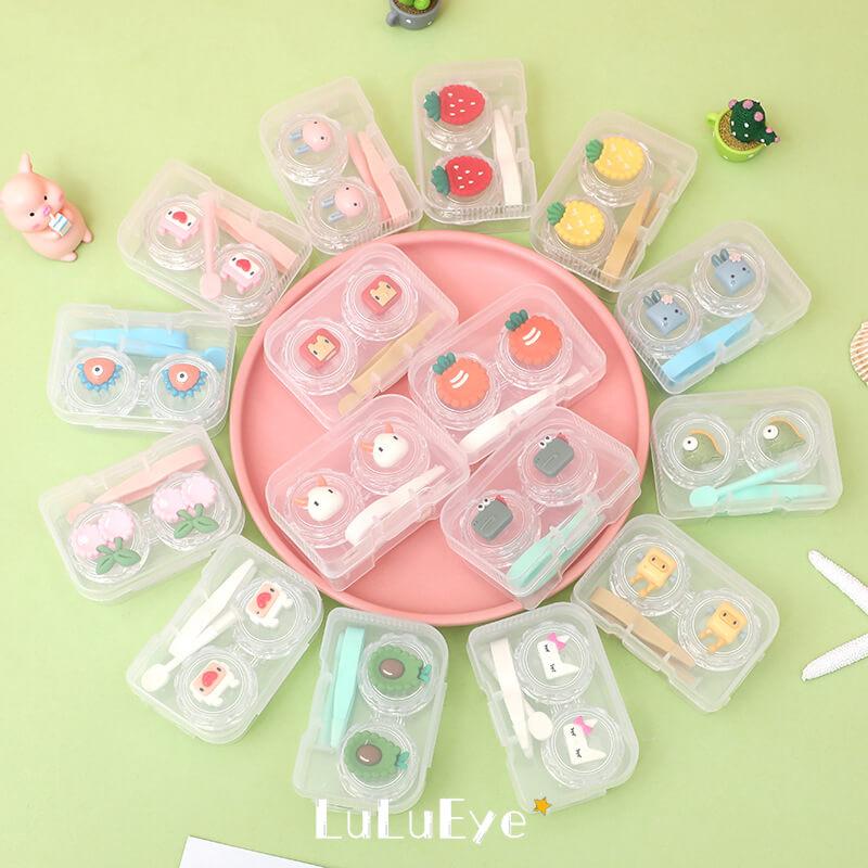 Cute Simple Transparent Contact Lenses Case - Uniieye