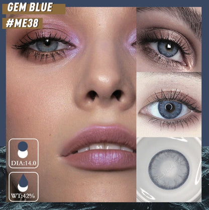 GEM Blue Yearly Contact Lenses - Uniieye