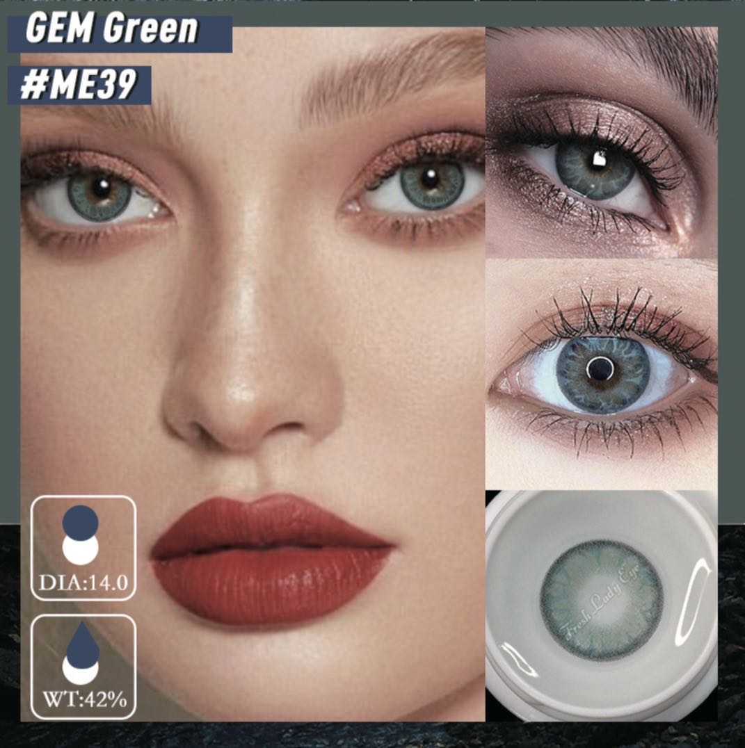 GEM Green Yearly Contact Lenses - Uniieye