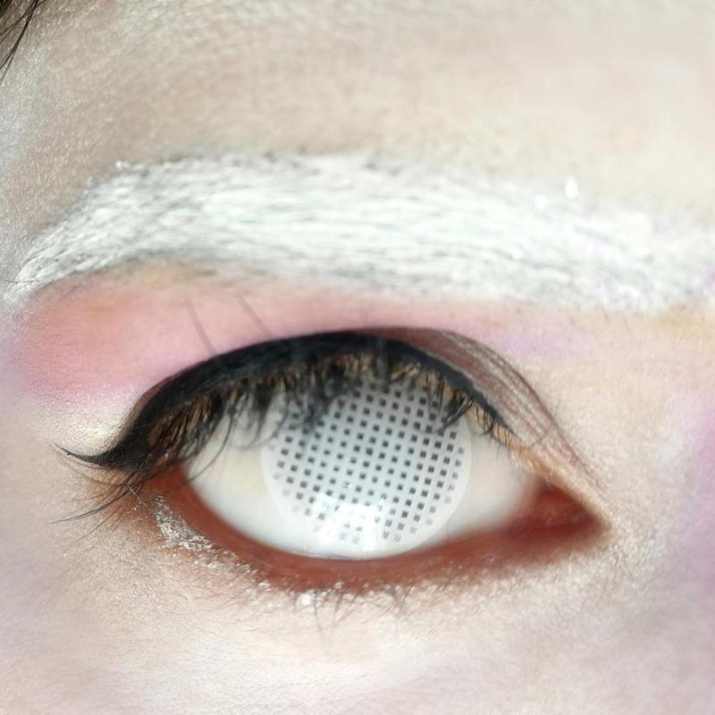 Mesh White Cosplay Contact Lenses - Uniieye