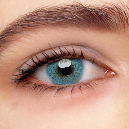 Ocean Blue Prescription Yearly Contact Lenses - Uniieye