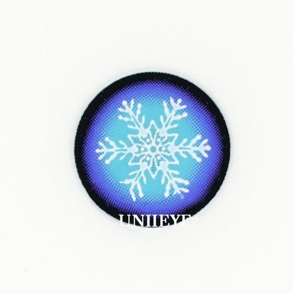 Snowflake Blue Cosplay Contact Lenses - Uniieye